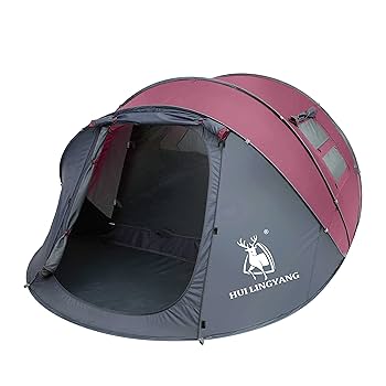 通気性良い  簡単設営ワンタッチテント キャンプ アウトドア用品　～６人用 通気性良い 簡単設営ワンタッチテント キャンプ アウトドア用品